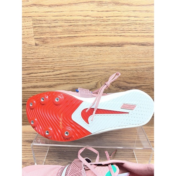 Nike Zoom Rival Jump Track & Field Spikes Pink (HQ2063-600) Mens Sz 8.5 - Picture 7 of 10